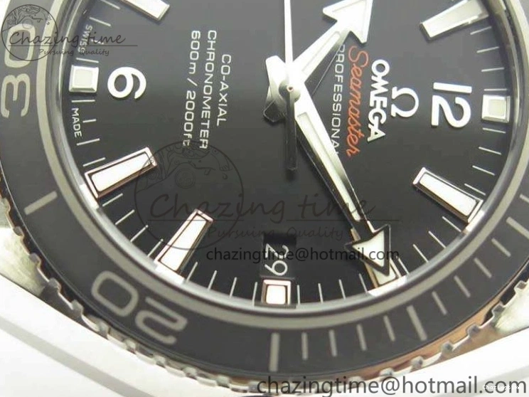 0321 Sleek Planet Ocean Professional Ceramic Bezel 42mm 1:1 MK Best Edition Silver Markers On SS Bracelet A 8085